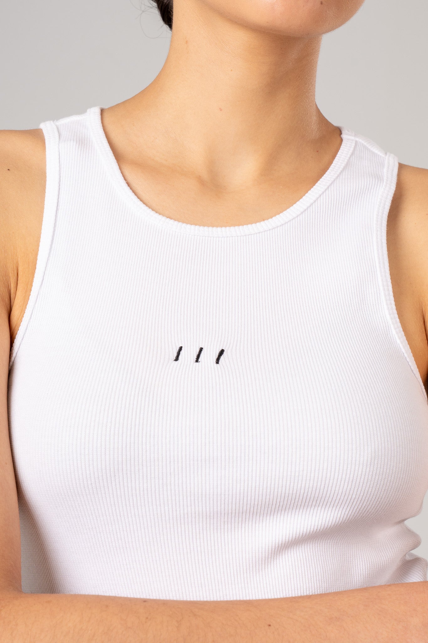 White Basic Tank Top